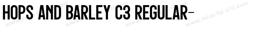 Hops And Barley C3 Regular字体转换